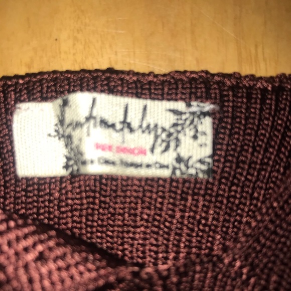 Free People Intimately Small Wine Colored Cami Set - Picture 2 of 7